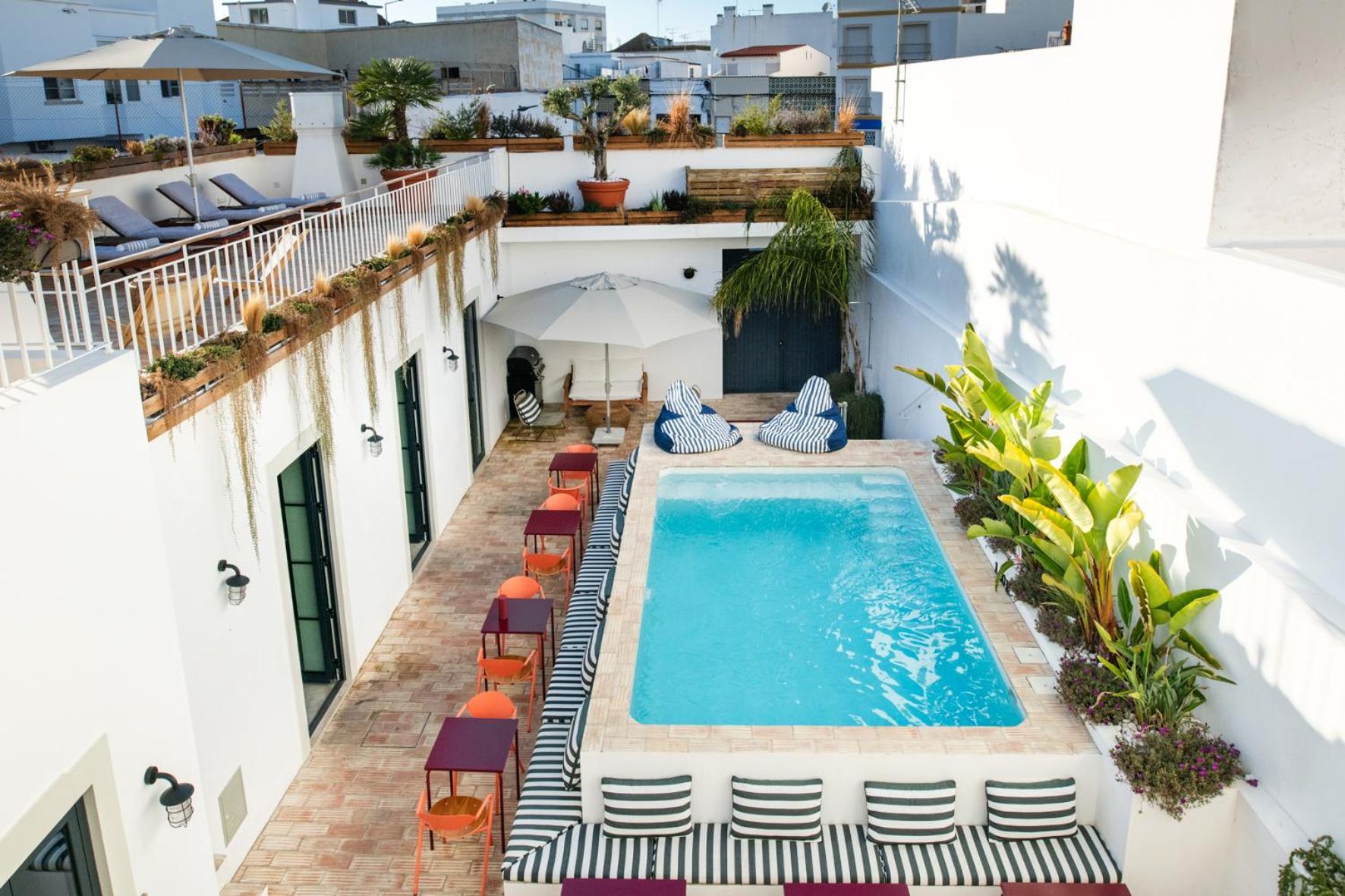Casa Rosa Villa With Pool In Olhao Centre 外观 照片
